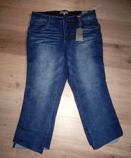 NWT Wit  Wisdom Ab Solution elastic waist Blue Denim Jeans 16W high rise kick