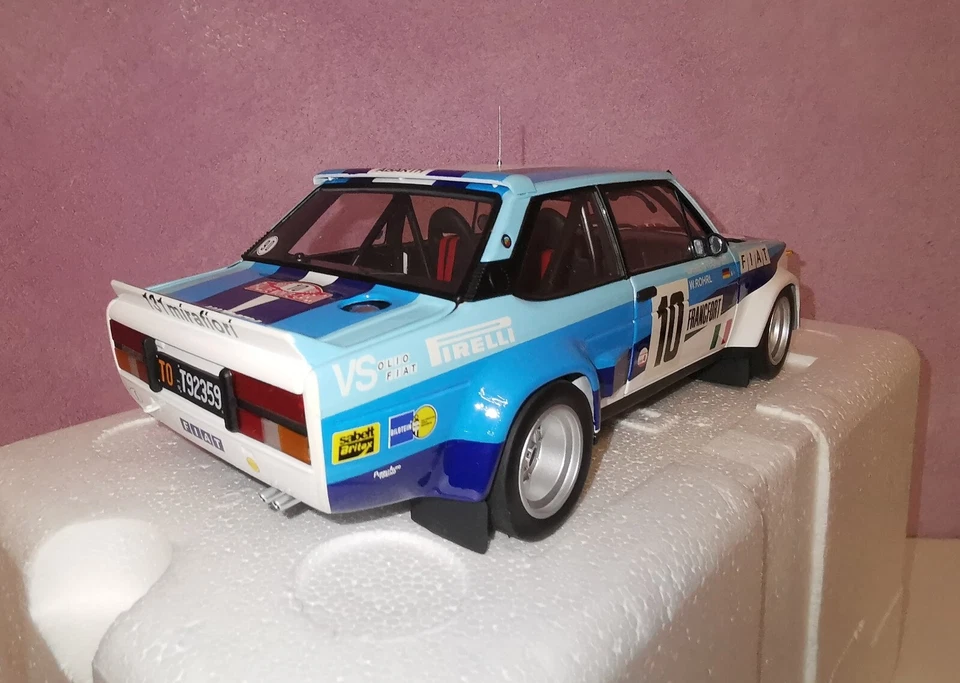 Fiat 131 Abarth Monte Carlo 1980 #10 Rohrl Kyosho cod.08373A - Immagine 4 di 4