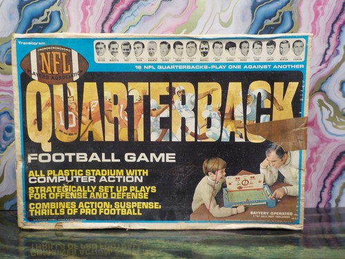 1970 Transogram Quarterback Computerized Action Game In Box (W/ Instructions!!) - Afbeelding 2 van 14