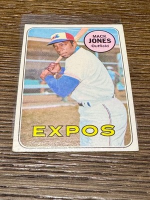 1969 Topps #625 Mack Jones - Montreal Expos EX - Free Shipping