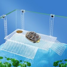 Easy Mount Turtle Basking Platform with Adjustable Hanging Ramp 13.8x7.9