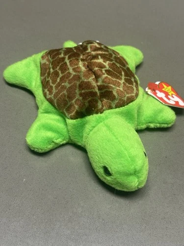 Rare TY Beanie Baby Speedy The Turtle With Swing Tag PVC Pellets Born 8-14-94