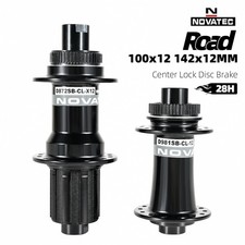 Disc brake hub, 28 holes, aluminum alloy, 0.47 in through-axle