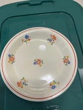 HOMER LAUGHLIN Kitchen Kraft Oven Serve PIE PLATE - Floral Design- RARE Vintage