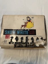 Vintage 23pc lot of Snow White Children's Porcelain Tea Set by MARX 1950's