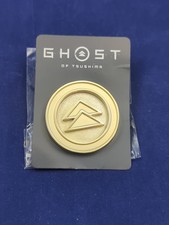 E3 2018 Ghost of Tsushima PS4 Playstation Experience Promo Gold Metal Pin Rare