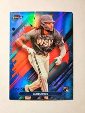 James Wood 2025 Topps Finest RC #300 Rookie SKY BLUE REFRACTOR 135/150 Rare J6