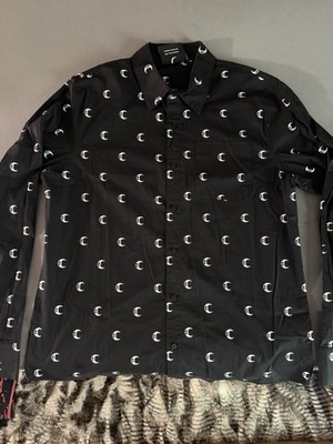 KILLSTAR Skull Moon Long Sleeve Dress Shirt