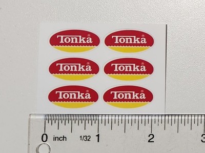Mini Tonka Logo Sticker 1974 To 1975 For Mini Tonka Vehicles 1 Inch Size