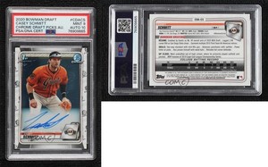 2020 Bowman Draft Chrome Draft Picks Auto Casey Schmitt #CDA-CS PSA 9 MINT Auto