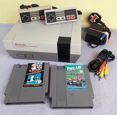 Nintendo NES Konsole Bundle komplett getestet GC Full Set Up inkl. Super Mario & mehr