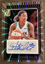 2025 WNBA Donruss Signature Series Holo Laser Diamond Miller Minnesota Lynx Auto