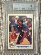 SSP BGS 9 MINT! 1983 STAR COMPANY MAURICE CHEEKS 76ers