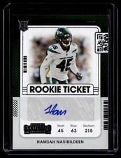 2021 Panini Contenders Rookie Ticket Auto Hamsah Nasirildeen #228 J