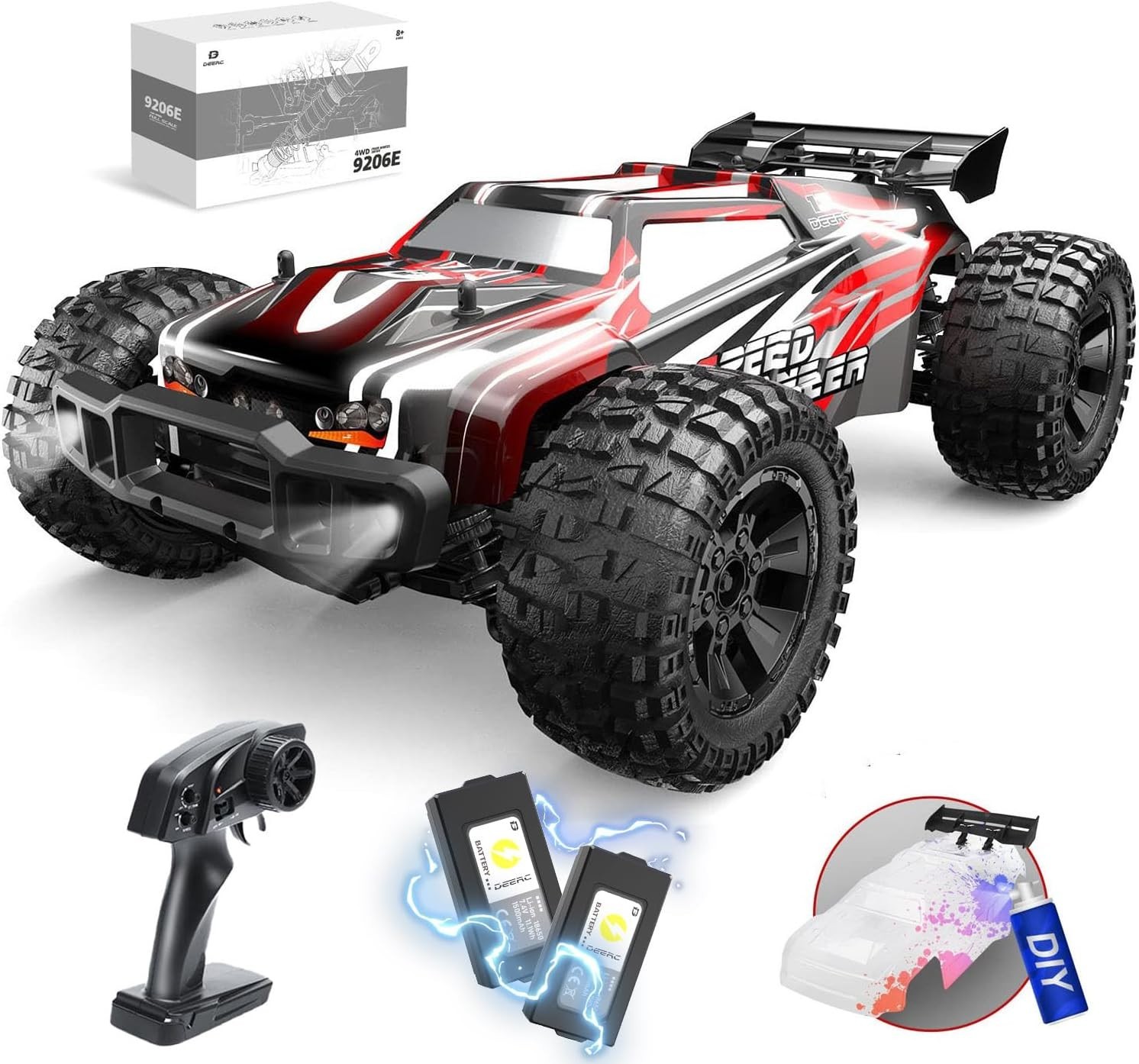 9206E DIY Extra Shell 1:10 Scale Large RC Cars,48+ KM/H Hobb