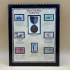 Civil War Stamps and Army Medal UMP #1463,  Framed, 1996
