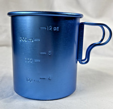 GSI Outdoors Blue Bugaboo 14 Oz Cup Mug Folding Handles Camping Backpacking