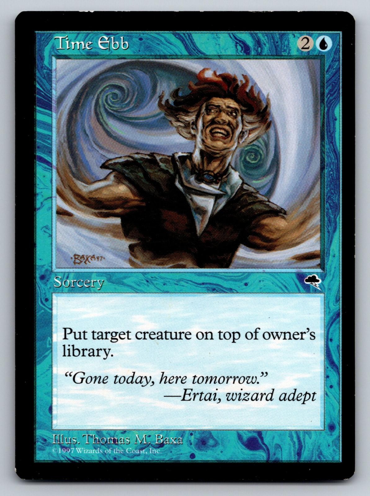 Time Ebb 96 Common Tempest Magic: The Gathering Moderately Played