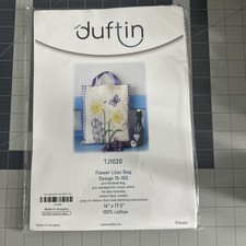 Dustin Stamped Cross Stitch Kit TJ1020, Flower Lilac Bag Design 15-103