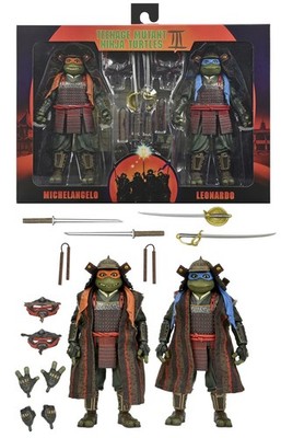 TMNT Leonardo Michelangel Figur 2 Pack 1993 Movie Teenage Mutant Ninja Turtles