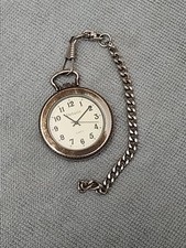 Vintage Details Pocket Watch  Quartz Movement  New Battery  45mm
