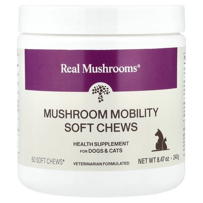 Mushroom Mobility Soft Chews, For Dogs and Cats , 60 Soft Chews, 8.47 oz (240 g)