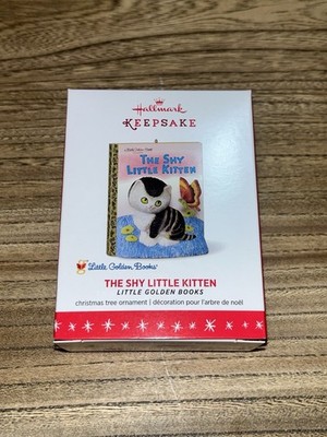 Hallmark 2016 Ornament  - ''Shy Little Kitten'' - NIB - Little Golden Books