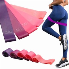 5-Pc Resistance Bands Set   Exercise Loops for Full-Body Workouts  Therapy