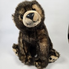 Vintage Toys R Us Animal Alley Standing Brown Bear Mink Like Fur 2000 Plush 16"
