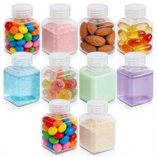 1.4oz/40ml Leak Proof Plastic Bottles with Caps for Liquids Sample, Reusable ...