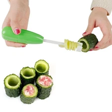 Fruit Vegetable Spiral Cutter Corer Digging Vege Drill Spiralizer Kitchen Tool**