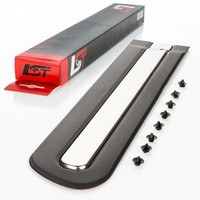 Zierleiste Schutzleiste TüRleiste Seitenleiste Schwarz / Chrom HL FüR Fiat 500L