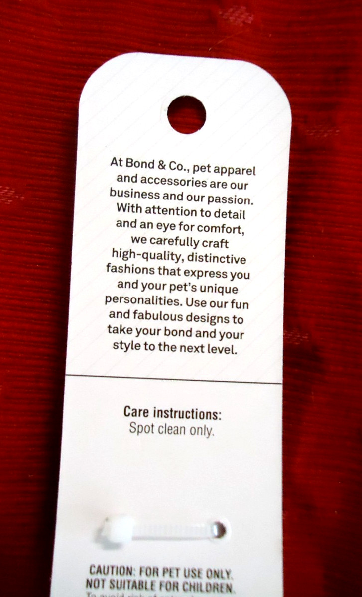 BOND CO BY PETCO RED/BLACK CHECK DOG COLLAR FOR SMALL DOGS SIZE XXS 6-8 " NWT