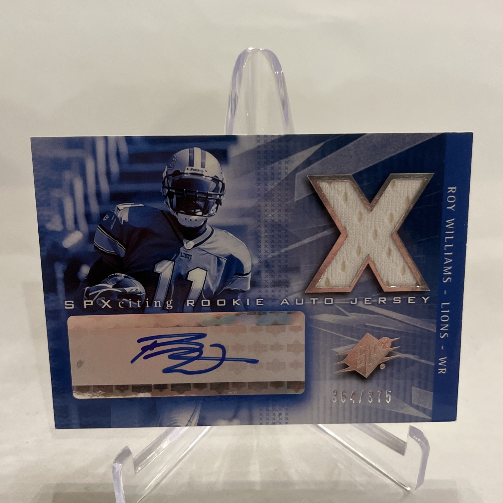 Roy Williams Spx #217 Signed Jersey