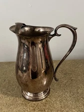Vintage F. B  Rogers Silver Co Water Pitcher w/ Ice Lip - Needs Polished