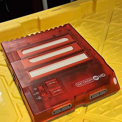 Hyperkin RetroN 3 HD 3-in-1 Console 720p Region Free Red w/ 2 Controllers