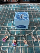 Disney Frozen Charm Bracelet W/Box. Song Is Do You Want To Build A Snowman