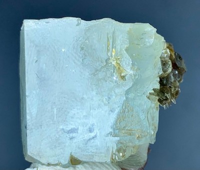17g Natural Aquamarine Crystal With Muscovite From Nagar Valley Pakistan