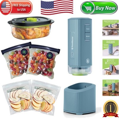 Portable Handheld Vacuum Sealer for Freshness and Flavor | Marinate in Minutes