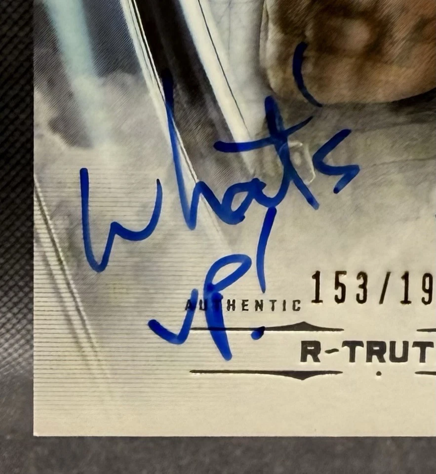 2020 Topps WWE Undisputed R-Truth Autograph Card #153/199 What’s Up! Inscription - Image 4 of 4