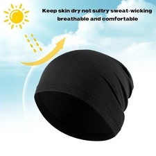 Satin Night Sleeping Cap For Long Hair Wrap Bonnet Hat Hair Care Men Women