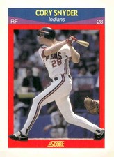 1990 Score 100 Superstars #28 Cory Snyder