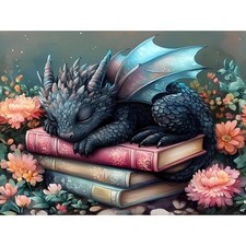 Dragon Diamond Art Kits for Adults,Book Diamond Painting Kits for Adults Begi...