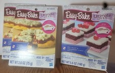 Easy-Bake Ultimate 2 Cheese Pizza Mixes And 1 Red Velvet Strawberry Cakes New