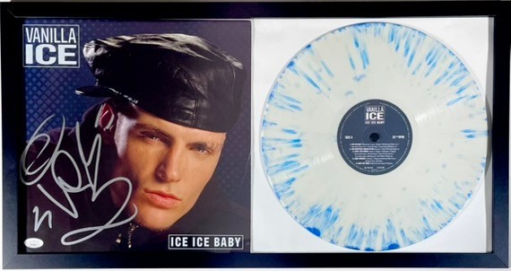 Vanilla Ice Autographed Signed Ice Ice Baby Vinyl LP Framed Record Display JSA COA 
