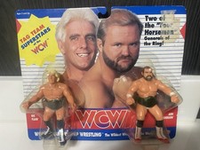 Galoob WCW Ric Flair & Arn Anderson Wrestling Figures MOC wwf wwe