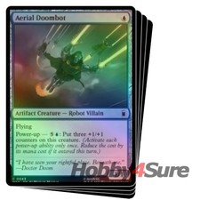 Foil Aerial Doombot X4 M/NM Magic: The Gathering Magic The Gathering Marvel Super Heroes