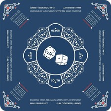 Mahjong Mat, Non-Slip Noise-Reducing Mahjong Mat for Table with Printed American