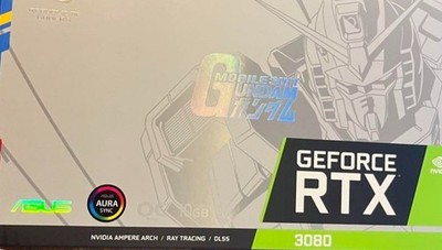 GEFORCE ASUS ROG-STRIX GeForc RTX3080 GUNDAM EDITION Rare