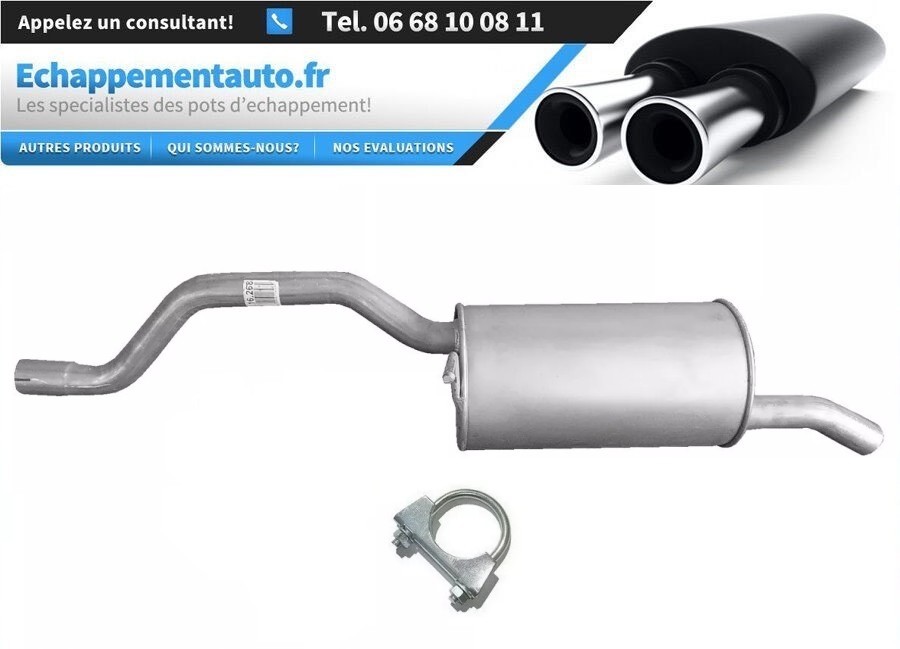 Échappement Citroen Berlingo II 1.6 Vti arrière résoudre bruit et fuite gaz